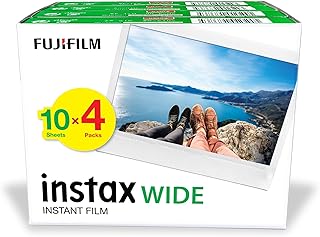 Instax Fujifilm Wide Film, White 40 Pack