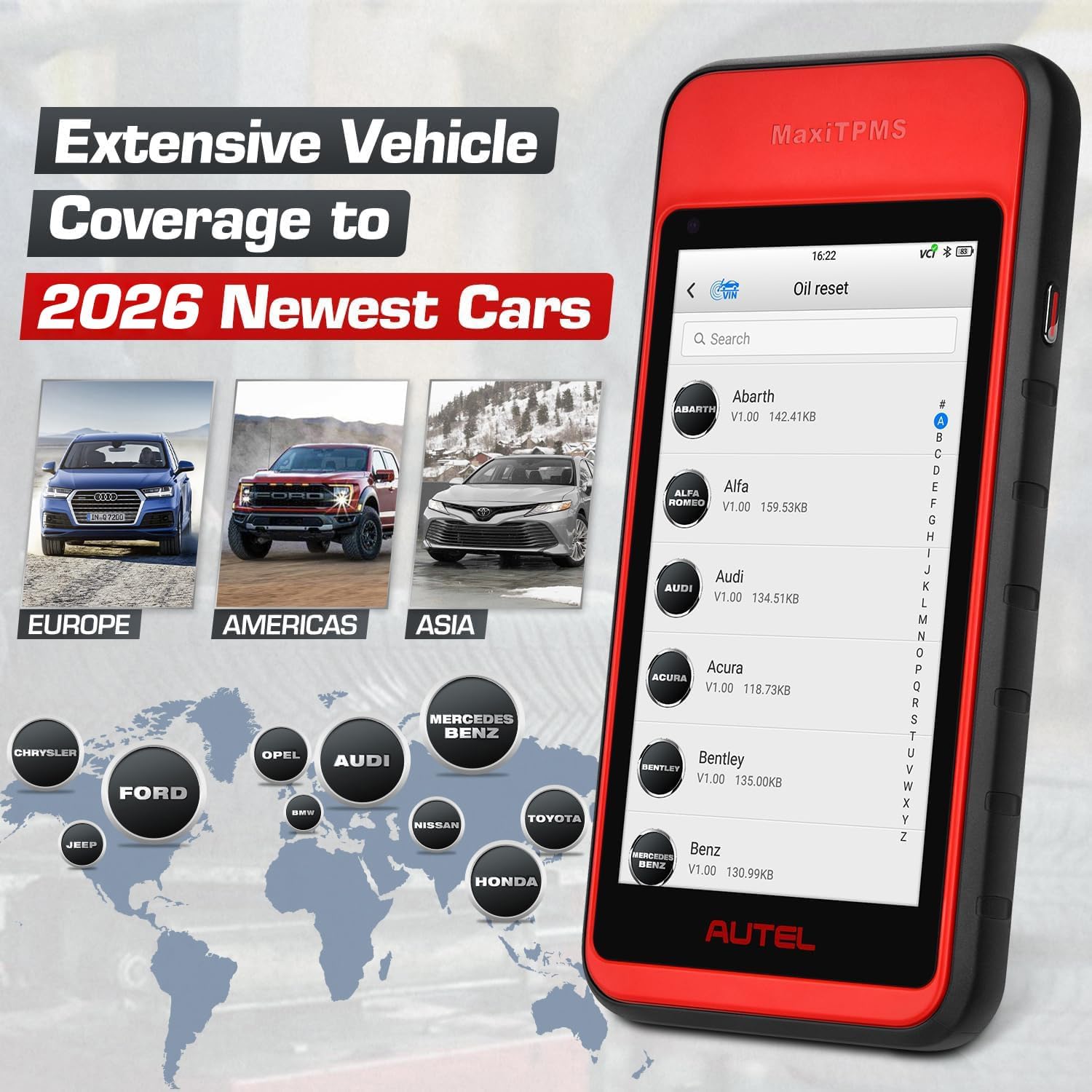 Autel MaxiTPMS ITS600 (E) TPMS Programming Tool, 2026 Complete TPMS Functions as ITS600 Pro Up of TS508WF/ MK808S-TS/ TS900, Relearn/Activate Sensors, Oil Reset EPB BMS SAS, Lifetime Free Updates