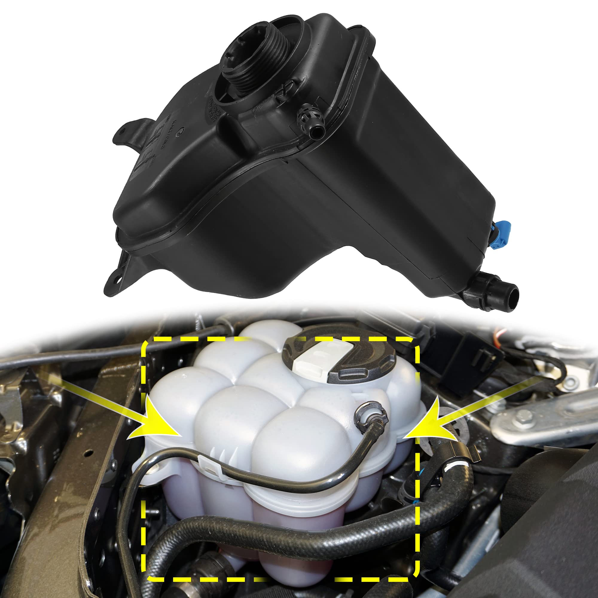 Amazon.com: X AUTOHAUX Coolant Radiator Reservoir Tank 17137567462 