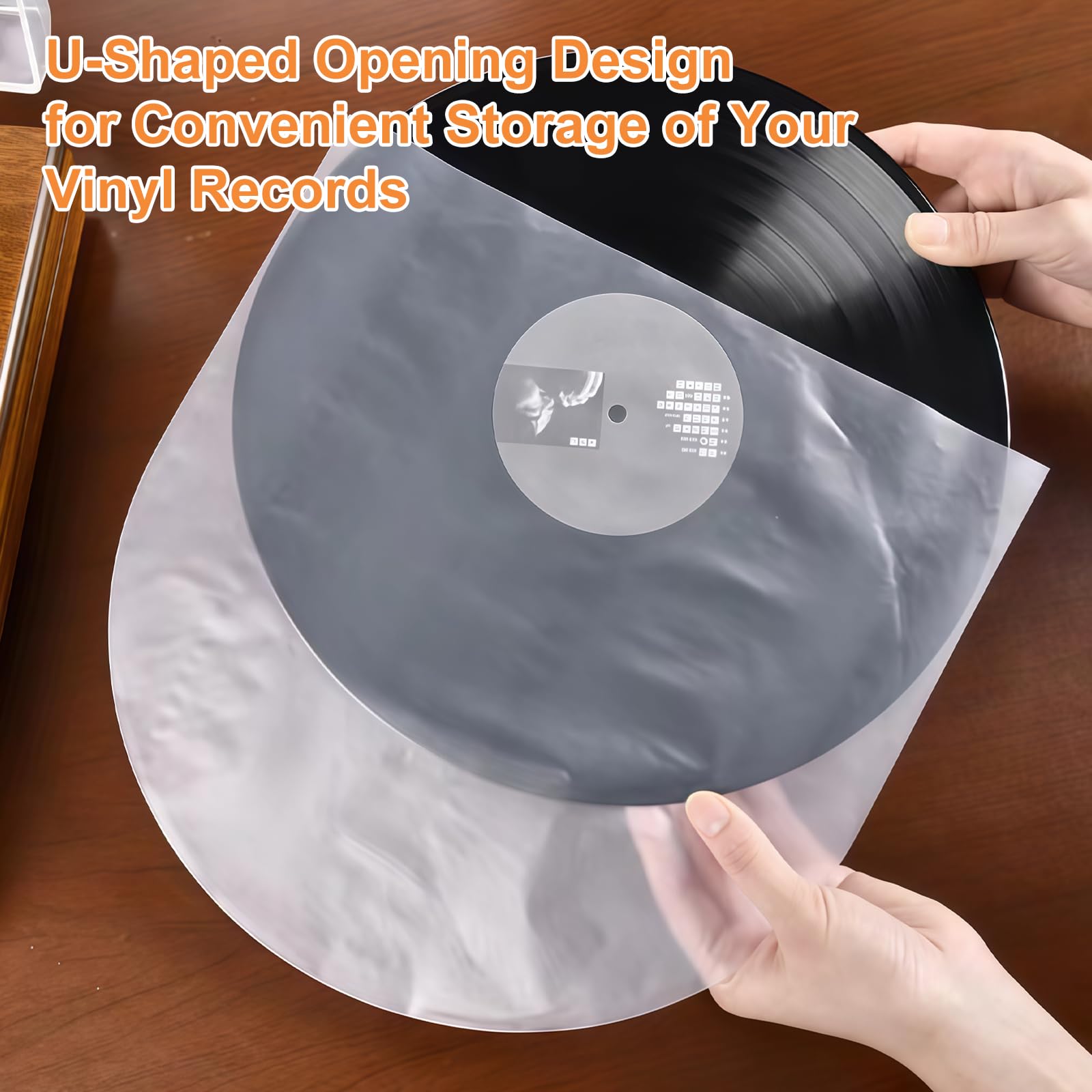 Lot de 50 Pochettes Vinyle 7 Pouces 45 Tours Transparentes Antistatiques Protection LP 18x18 cm