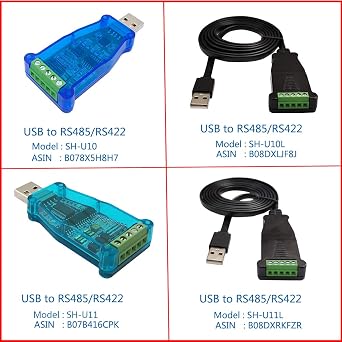 DSD TECH SH-U10L USB to RS485 Cable for Windows 10 8 7 MacOS Linux 5FT