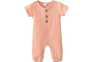 Burt's Bees Baby Girl Romper - Delightful Summer Comfort for Your Little One