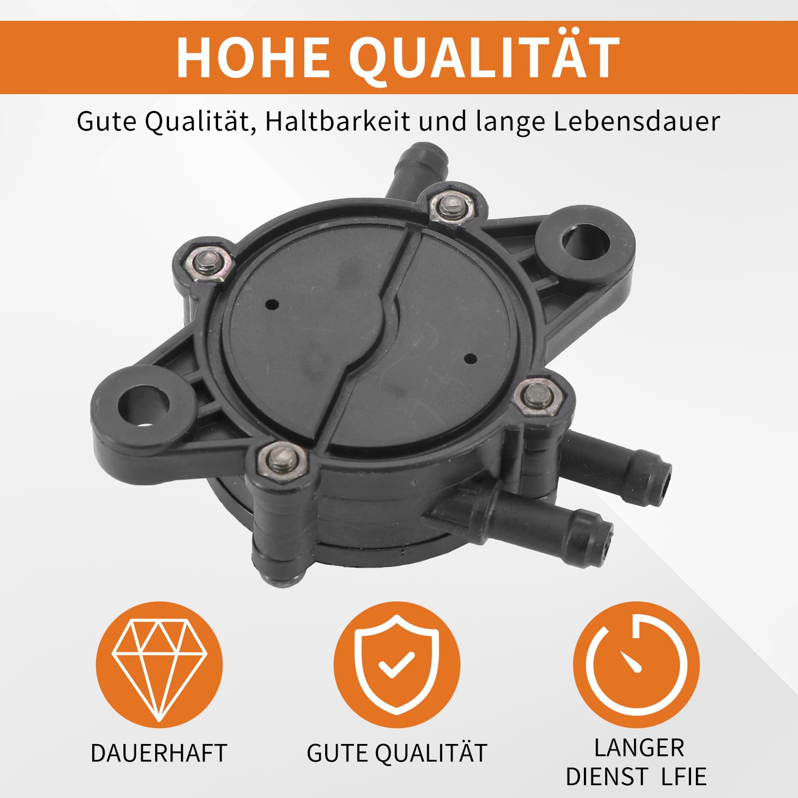 Camrusic Benzinpumpe Passend Für 1/4" Kraftstoffleitung Kompatibel Mit Mikuni Briggs Und Stratton 808492 808656 491922 691034 692313