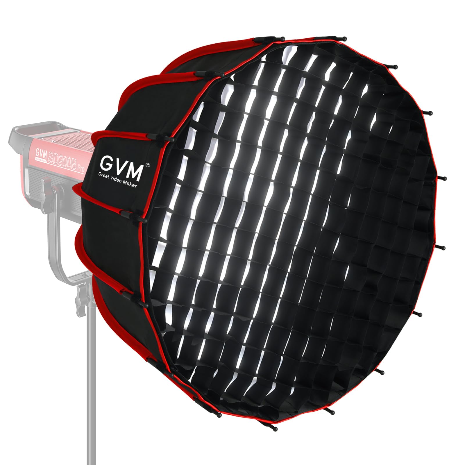 GVM Boîtes à Lumière éclairage Monture Bowens, Boîte à Lumière à dégagement Rapide Compatible avec PRO-SD200B/SD300B/SD400B/SD500B/SD650B/ et Autres éclairages à Monture Bowens Photographie en Studio