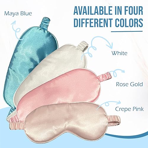 Miniatura 6 de Le Luxe - Antifaz de seda para dormir (máscara de dormir de seda de lujo, hecha con ojos de seda pura 100% real, cubierta de ojos,