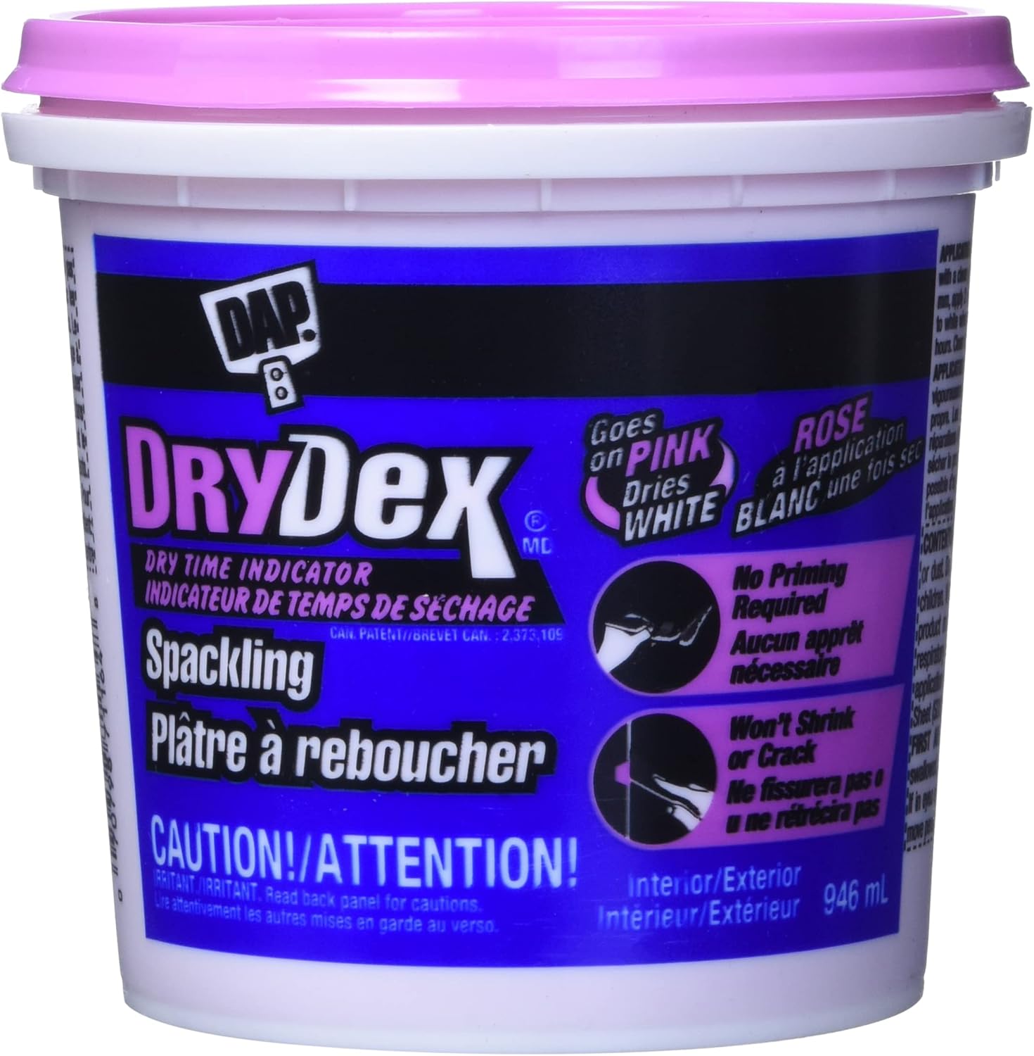 1 Qt Dap 12330 Drydex Interior/Exterior Spackling - Quick Dry Spackle -  Amazon.com 1 Qt Dap 12330 Drydex Interior/Exterior Spackling - Quick Dry Spackle -  Amazon.com