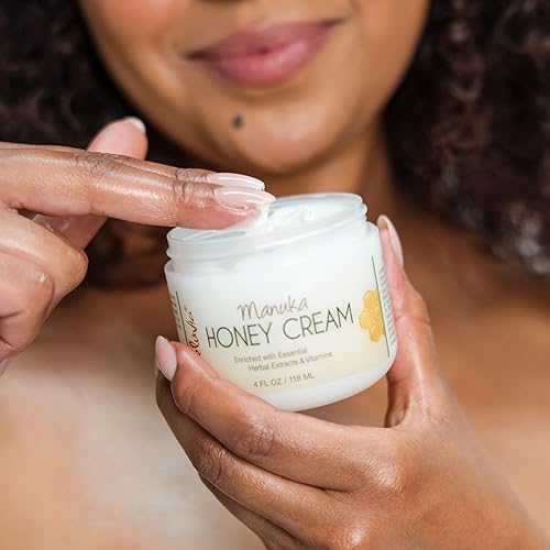 Miniatura 7 de Deluvia Manuka Honey Cream  Loción hidratante y calmante para rostro y cuerpo  para piel sensible, eczema, psoriasis y dermatitis  4 onzas, paquete