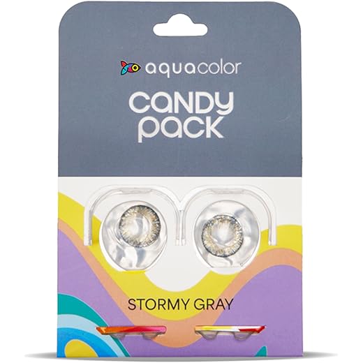 Aquacolor Stormy Gray Daily Disposable 2 Lens Pack