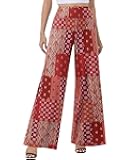 Wide Leg Palazzo Pants for Women - High Waist Casual Beach Lounge Pants Loose Dress Pants Stretchy Trousers