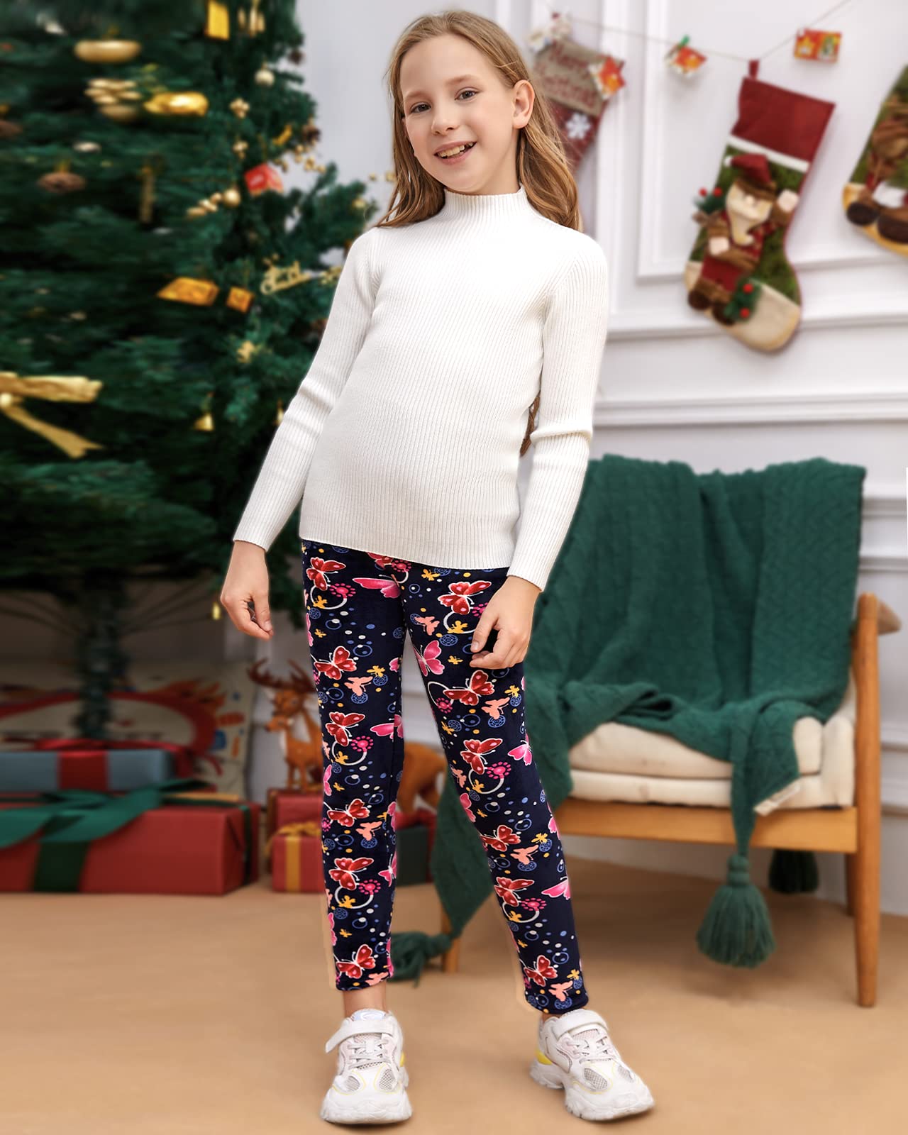 Adorel Leggings Felpati Invernali Bambina Confezione da 2