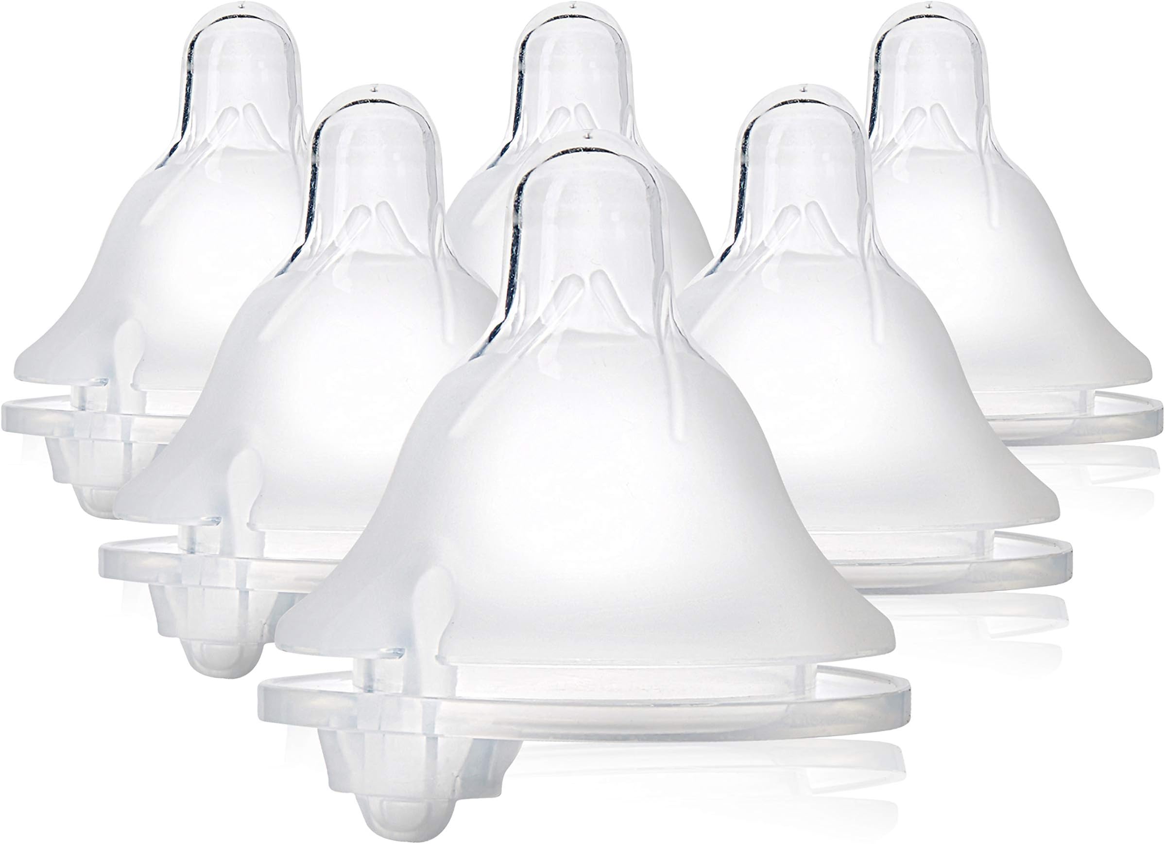 Evenflo Feeding Balance + Wide Neck BPA-Free Silicone Medium Flow Baby Bottle Nipple - 3 Months+, 6ct