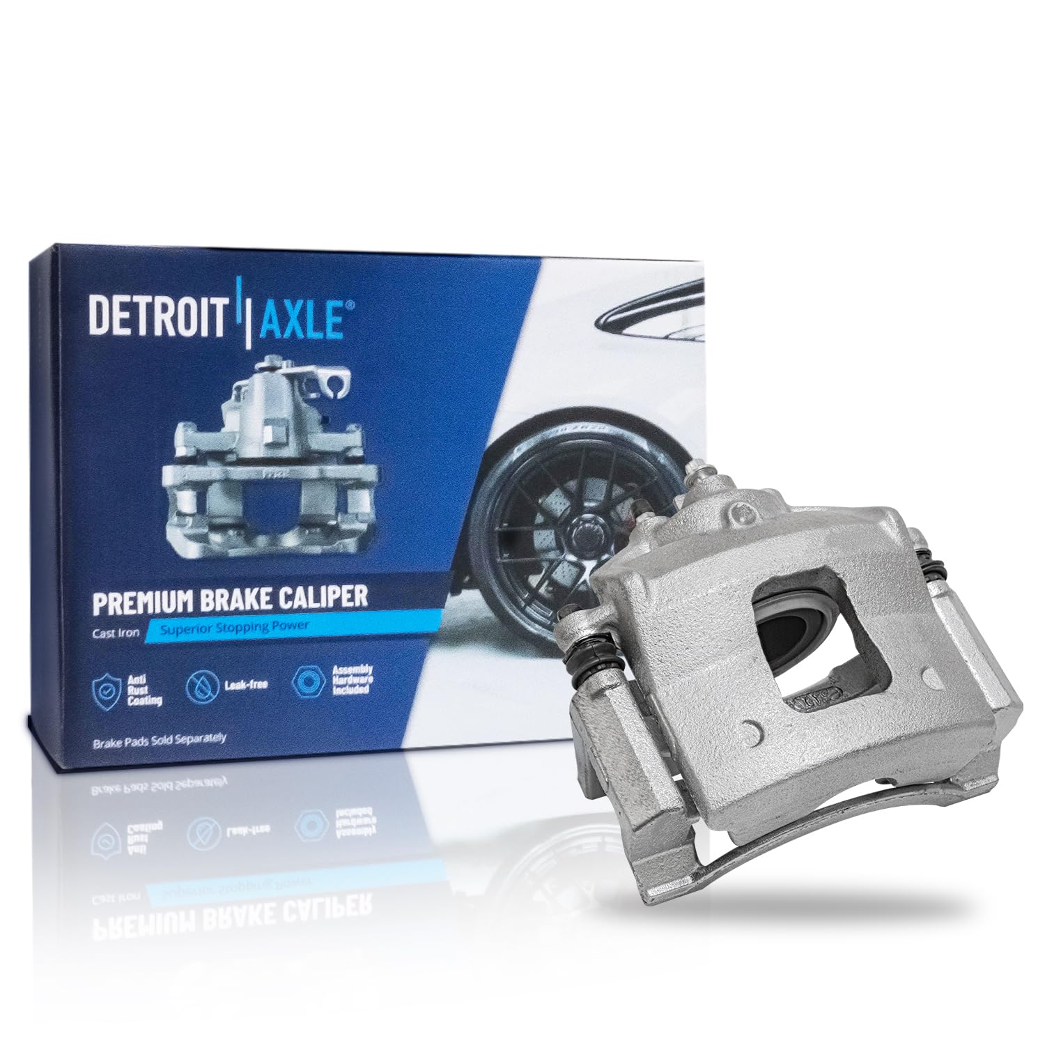 Detroit Axle - Front Right Brake Caliper for AWD 02-2004 For Chevy Venture