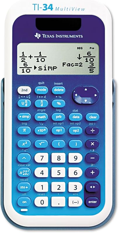 TI34MULTIV Calculadora científica TI-34 MultiView, LCD de 16 dígitos