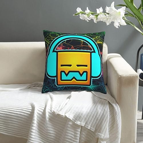 Miniatura 3 de NALCKA Geometry Anime Dash - Fundas de almohada decorativas de 18 x 18 pulgadas, funda cuadrada para sala de estar, dormitorio, sofá, coches