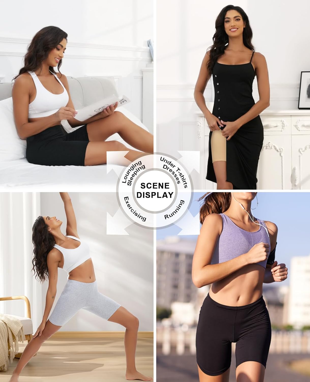 Sunm Boutique Combed Cotton Womens Underwear Boxer Briefs, Anti Chafing Boy Shorts Panties for Women - Image 6