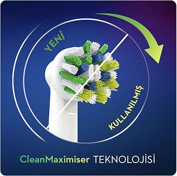 Oral-B Crossaction Set 8 fırçalı CleanMaximiser teknolojisi, 8 adet
