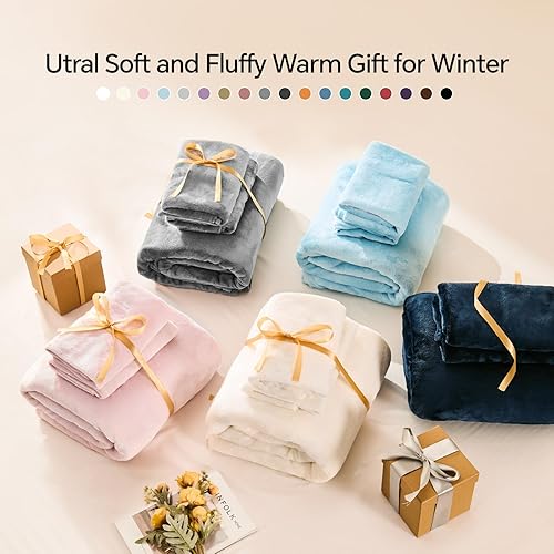 Miniatura 6 de BEDELITE Juego de sábanas de franela tamaño individual, color gris, juego de sábanas de forro polar súper suaves y esponjosas, 3 piezas (incluye