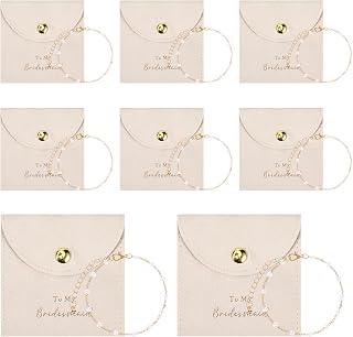 Bridesmaid Jewelry Set Dainty Gold Plated Pearl Bracelets for Women