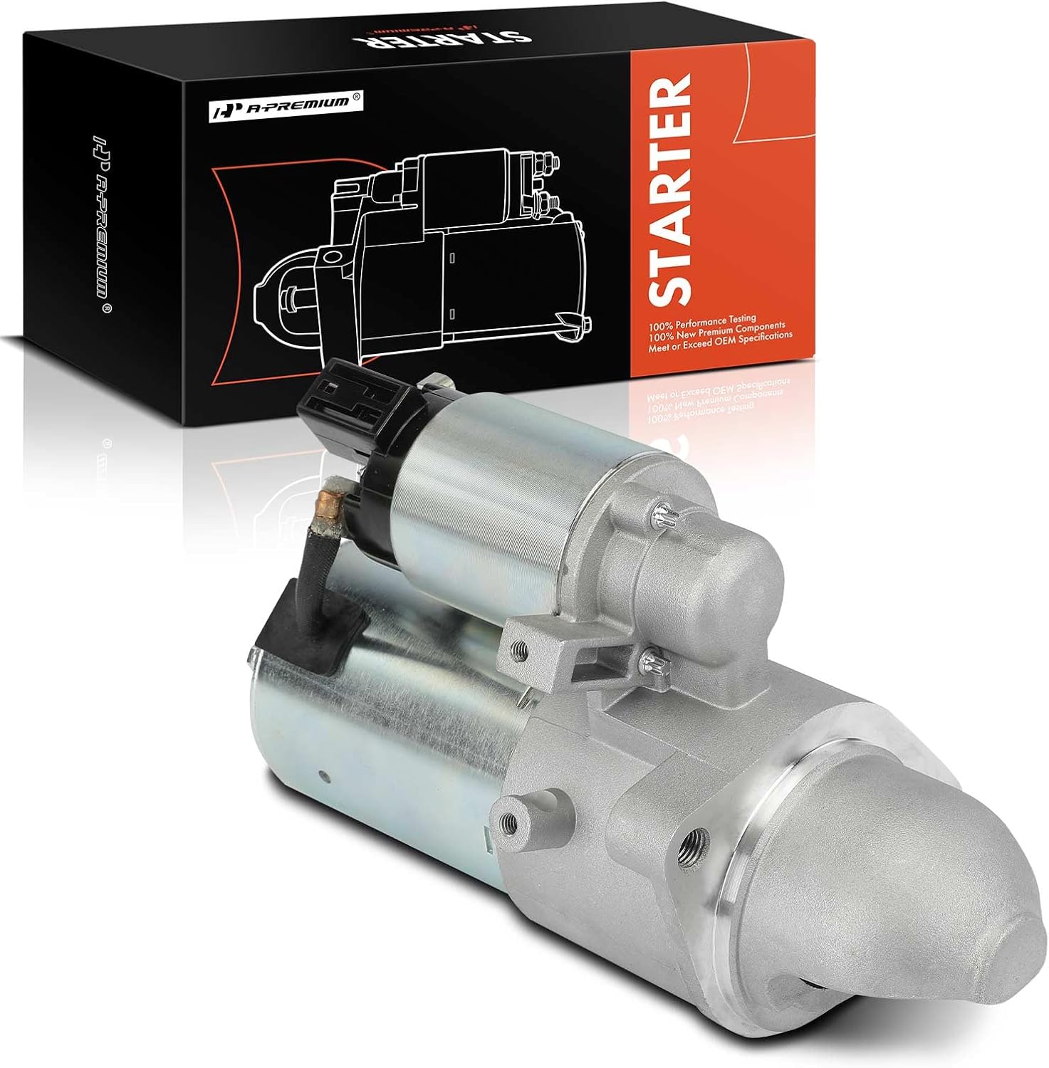 A-Premium Starter Motor Compatible with Hyundai Genesis 2011-2013, Equus 2011-2014, 4.6L 5.0L, 12V 1.7KW 12-Teeth Clockwise, Replace# 361003F100, 8000397