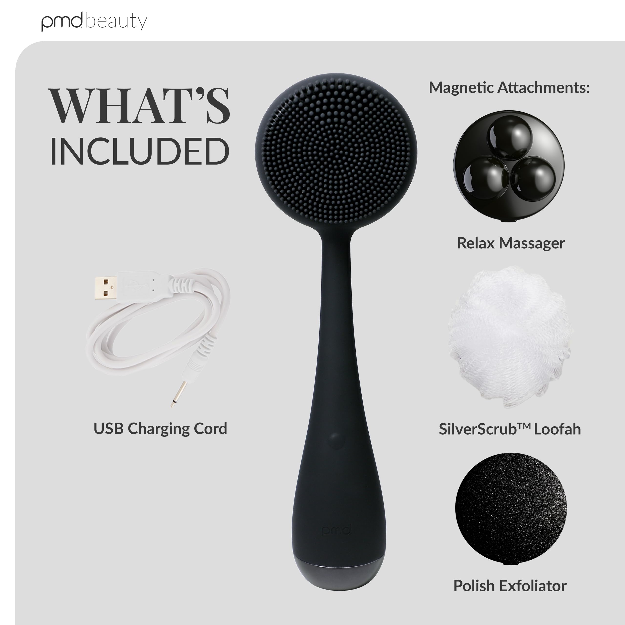 PMD Clean - Smart Body Cleansing Device with Silicone Brush