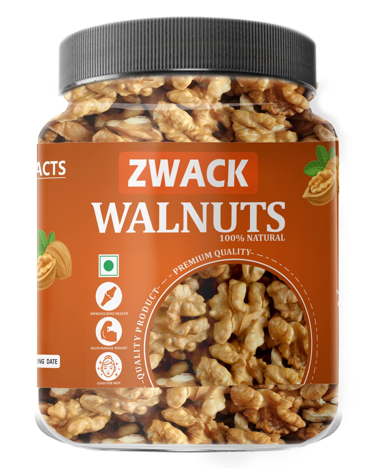 ZWACK 900gm Light Broken walnuts without shell | Akhrot Giri | No Shells, All Flavor | Perfect for Snacking & Baking | Walnut kernels dry fruit value pack (900gm) (B0D7MWP89X) Amazon Price History, Amazon Price Tracker