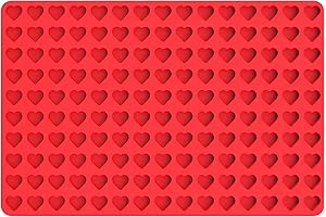 Mini Heart Silicone Molds for Chocolate, Candies and Cream Cheese Mints