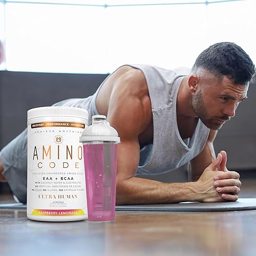 Miniatura 8 de Ultra Human Amino Code Aminoácidos esenciales + BCAA + electrolitos de agua de coco Bebida energética de aminoácidos de recuperación de