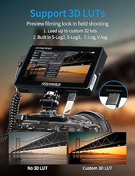 Amazon.com : FEELWORLD F5 Prox 5.5 Inch 1600nit High Bright DSLR