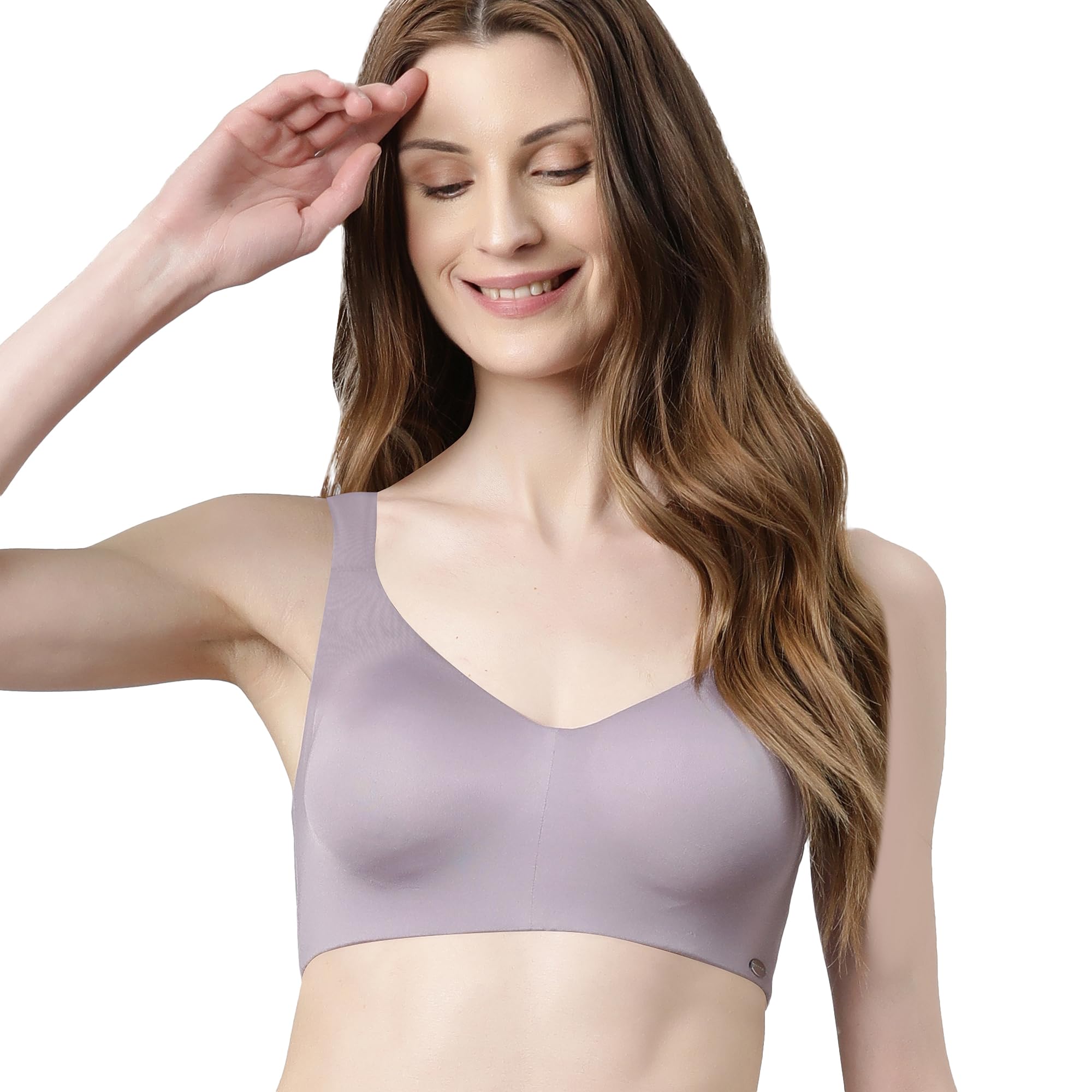 enamor Women's Everyday Fashion Bra - Non-Padded, Non-Wired, Full Coverage, Ultra-Smooth Look and Better Hold with Cushioned Straps-picture-15