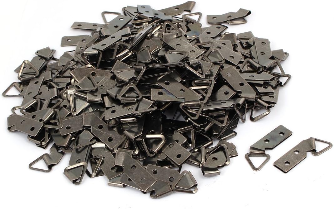 Iron Nickel Plated Double Hole Triangle Ring Picture Frame Hanging Hanger 300pcs (26c1f01cbfd0485c5757d4a213050893)