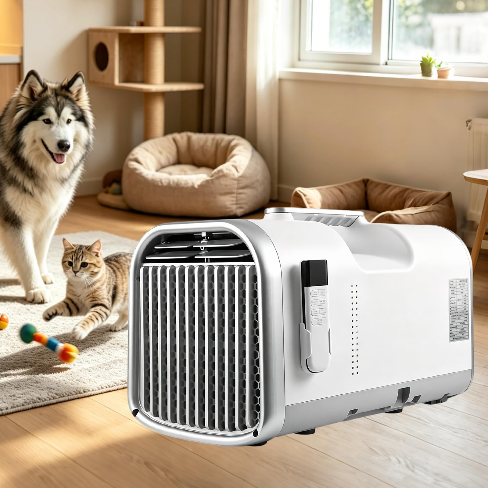 LURECAQING Camping Air Conditioner, Portable AC with High Efficiency Compressor, Compact Mini Air Conditioner with Auto Evaporation, Remote Control, for Tent, Caravan, Motorhome, Bedroom 5100BTU