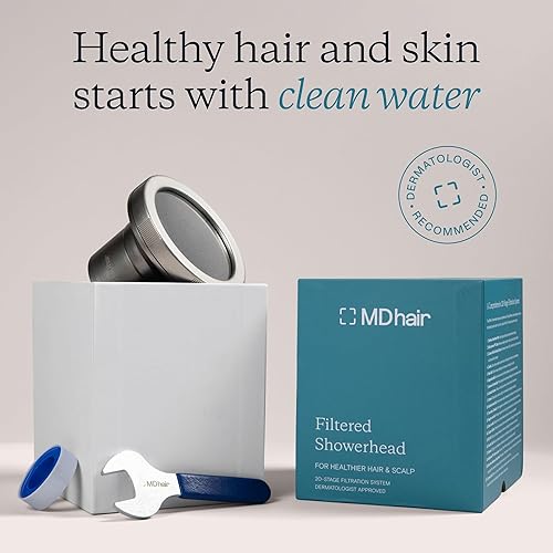 Miniatura 2 de Cabezal de ducha filtrado para cabello y piel más saludables elimina el cloro y los metales pesados, filtro de cabezal de ducha de alta presión para