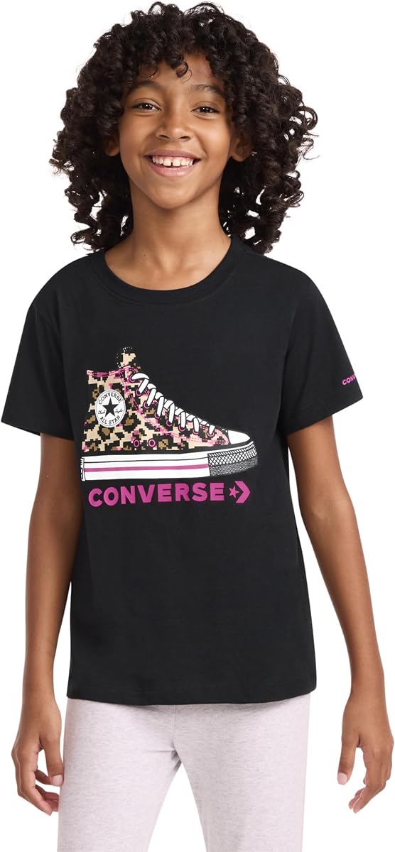 Converse - Camiseta gráfica para niña