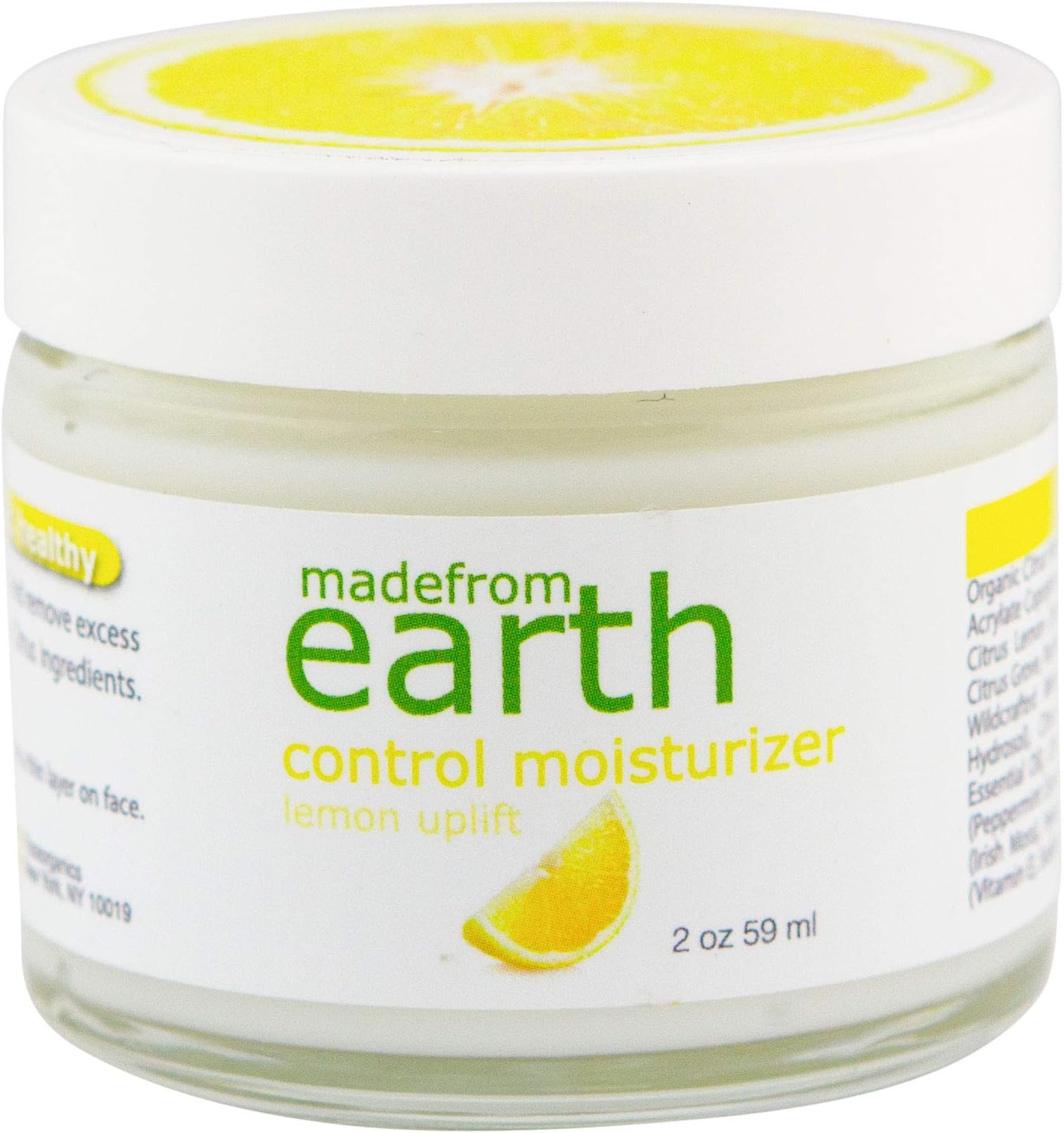 Made from Earth Control Acne Moisturizer - Hyaluronic Acid, Vitamin C for Oily, Acne, Sensitive Skin