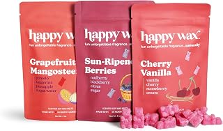 Fruity Favorites Mix Premium Scented Natural, Non Toxic Soy Wax Melts – 6 Total Oz. of Scented Wax Melts Includes: Cherry Vanilla, Grapefruit Mangosteen and Sun-Ripened Berries