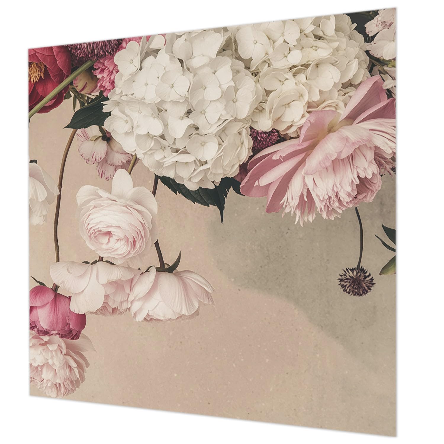 Papier peint intissé fleurs romantiques décoration murale salon 250x250
