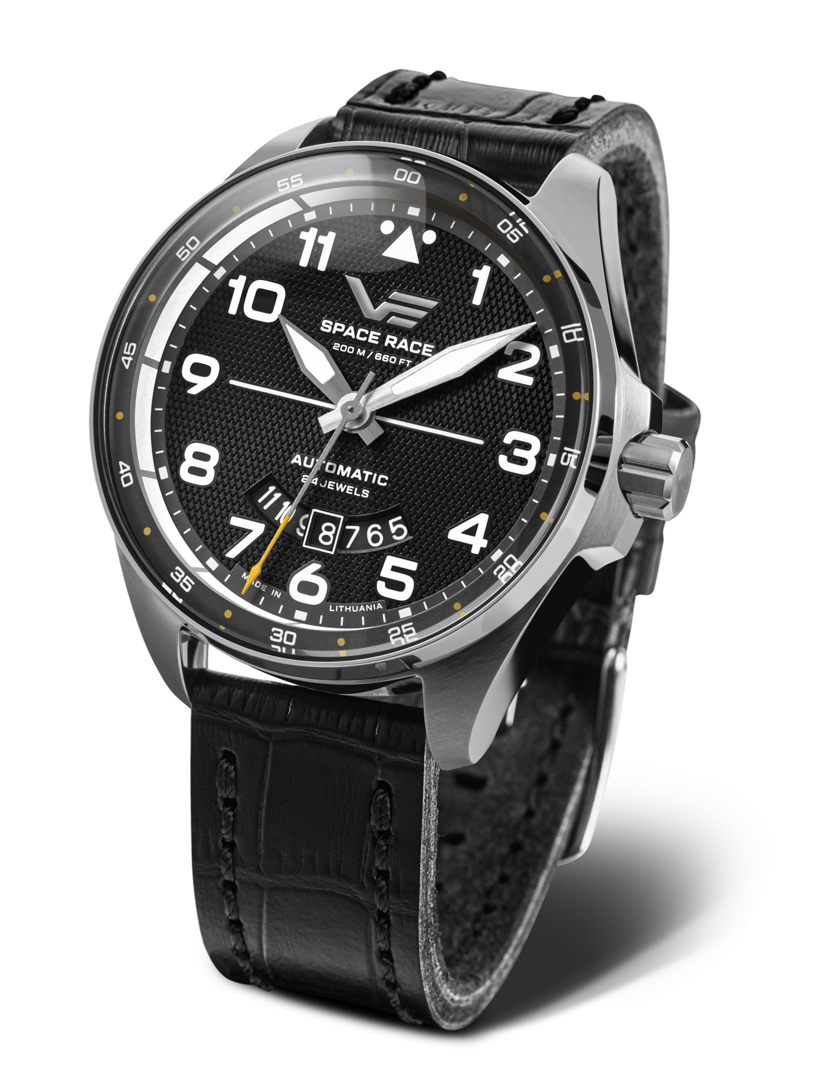 Mężczyźni Diver automatyczny analogowe Zegarek VOSTOK EUROPE NH35-325A745 Czarny Wybierz 46mm
