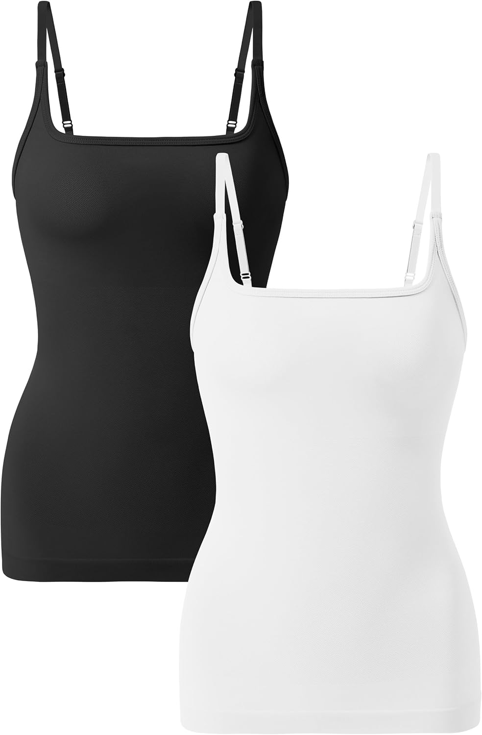 EUYZOU Women's Tummy Control Shapewear Tank Tops Seamless Square Neck Compression Tops Slimming Body Shaper Camisole
