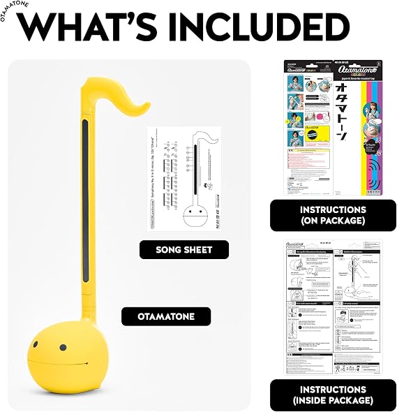 Otamatone Japanese Electronic Synthesizer Musical Instrument Toy - Yellow