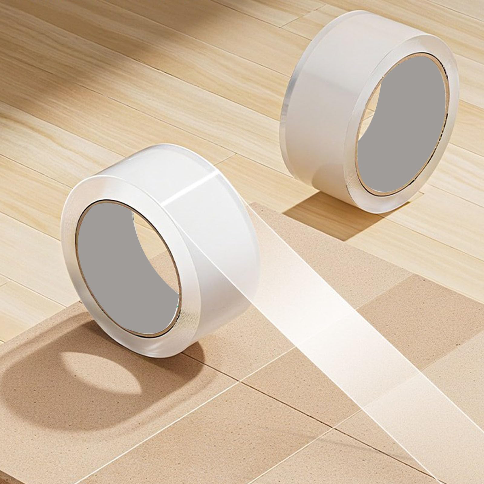 Lot de 5 rouleaux de ruban adhésif d'emballage BOPP transparent extra large imperméable résistant aux déchirures pour un emballage sécurisé de qualité industrielle BOPP