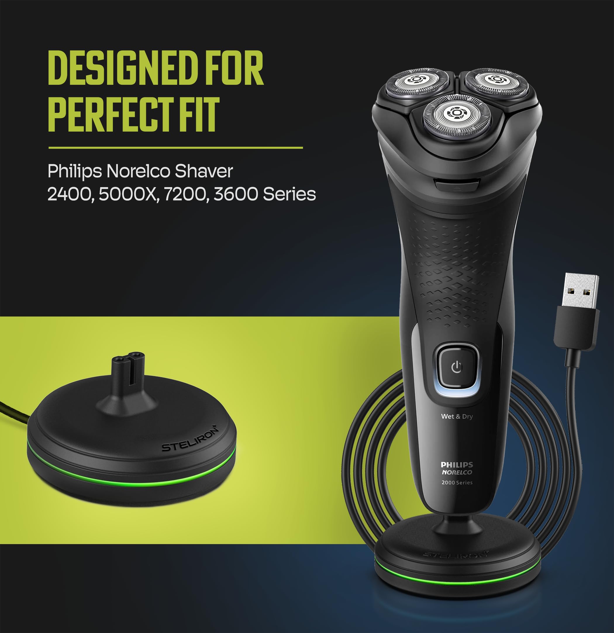 Amazon | Philips Norelco Shavers 2400、5000X、7200、3600シリーズ用
