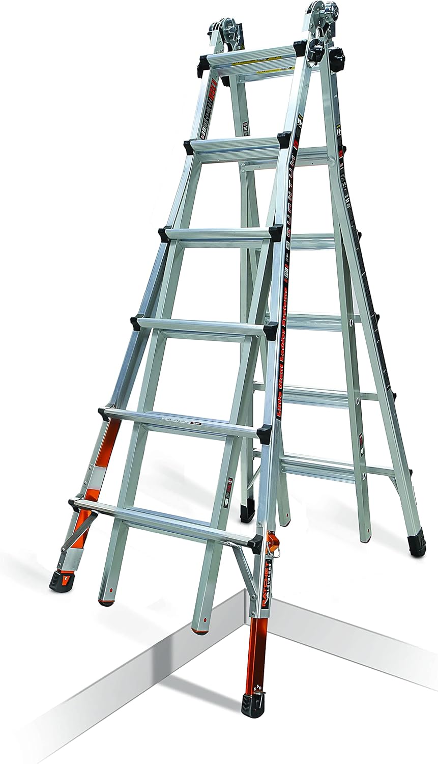 Little Giant Ladder Systems Quantum, M26, 26ft, MultiPosition Ladder with Ratchet Levelers