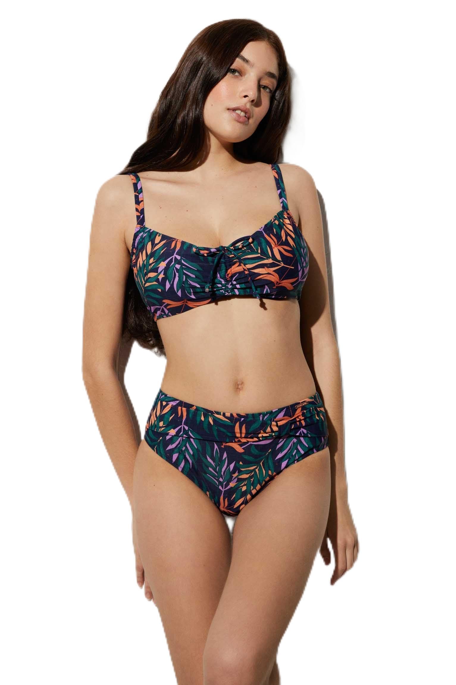 YSABEL MORA Conjunto Bikini con aro Reductor y Detalles Fruncidos