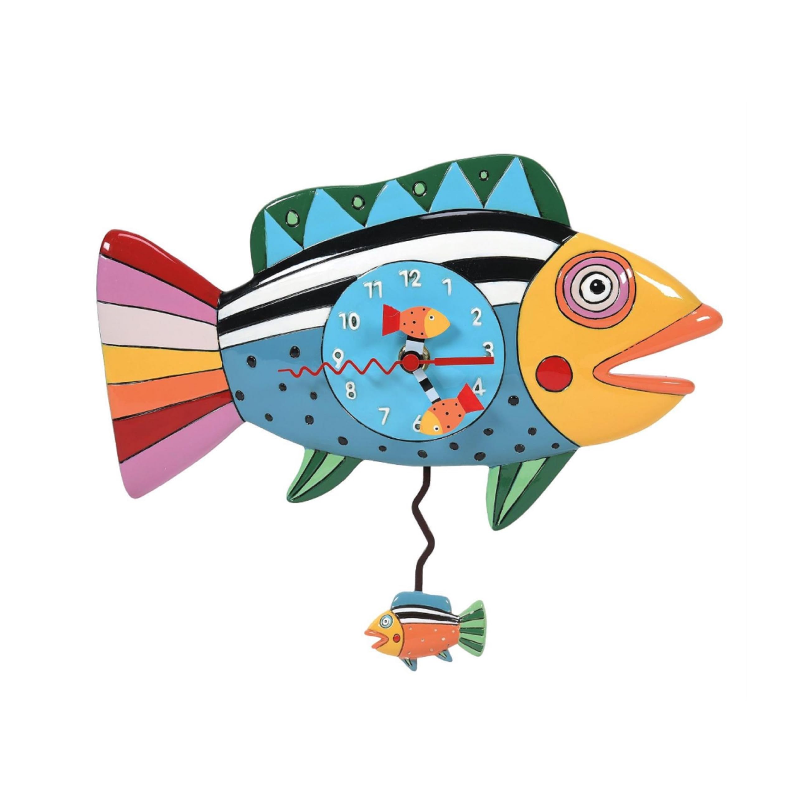 EnescoAllen Designs Rainbow Fish Clock Clocks