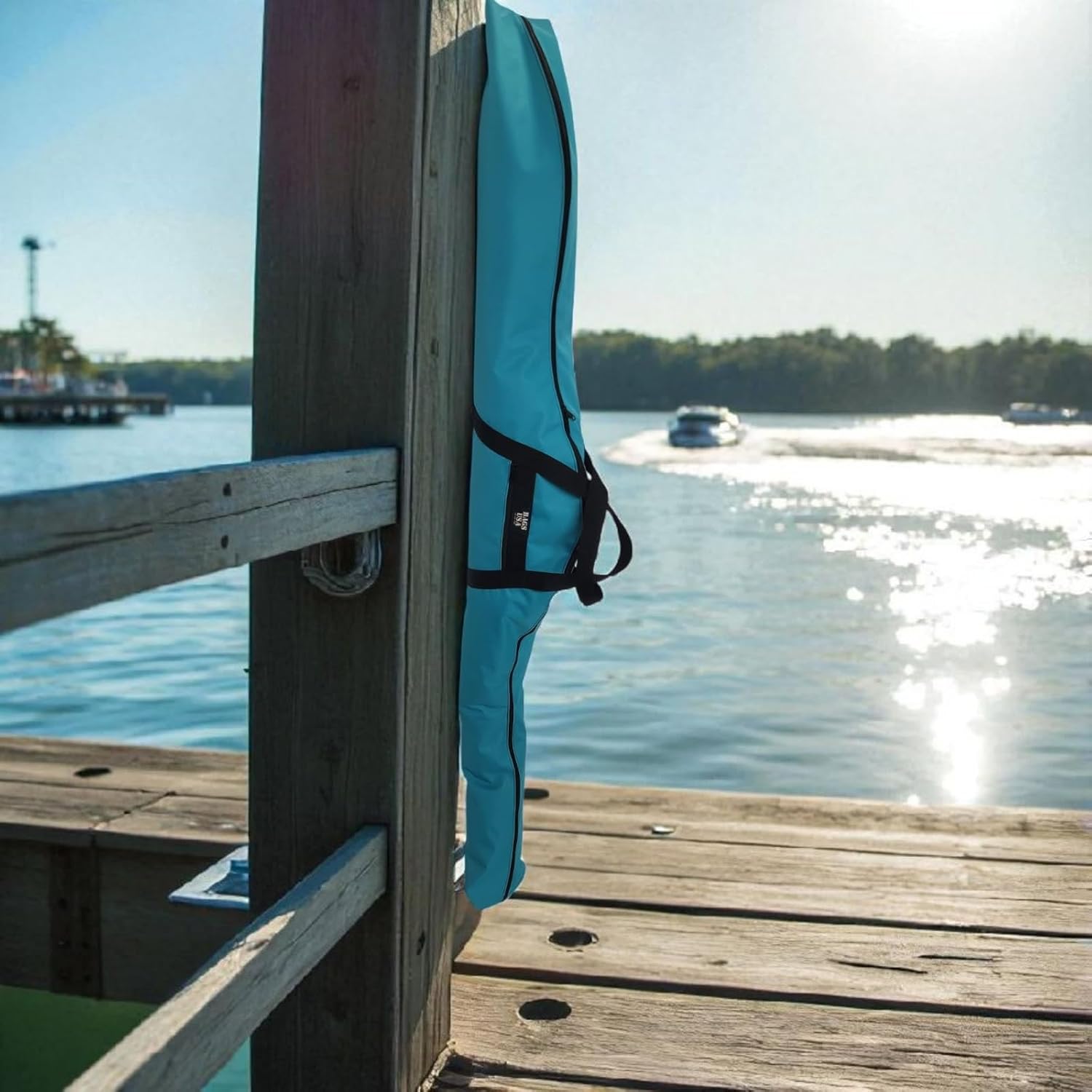 WaterSki bag holds 1 ski side pocket for gloves, 69 inch long Made In USA