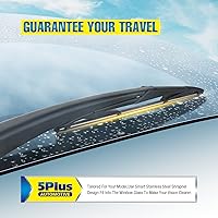 Vista 4 de Limpiaparabrisas trasero de 12" de repuesto para Ford Focus Fiesta 2018 2017 2016 2015 2014 2013 2012, Limpiaparabrisas traseros premium para todo