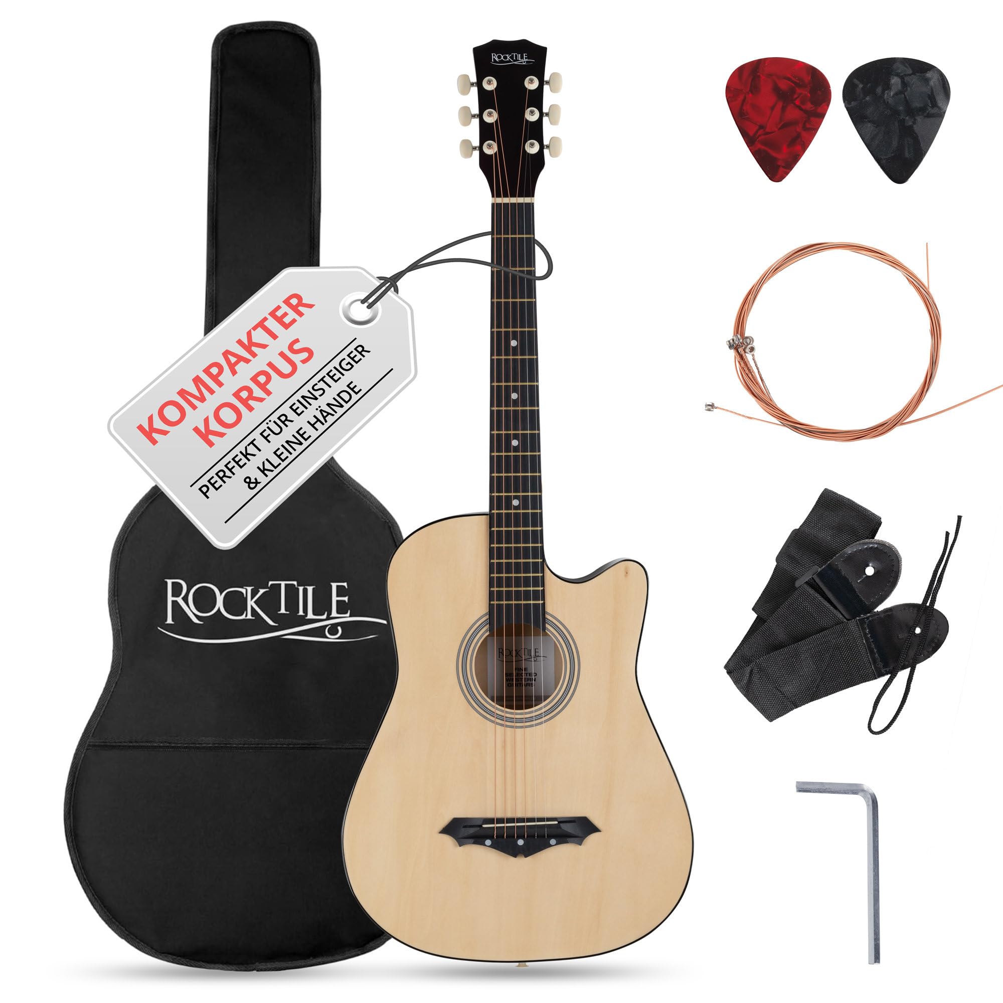 Rocktile WSD-5C-NT Chitarra Acustica Dreadnought Set Natural