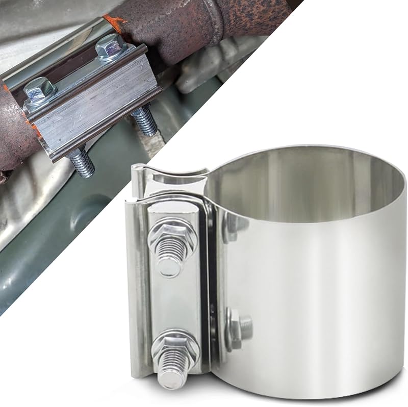 Abraçadeira para escapamento Rebvugr em aço inoxidável 304, 2 polegadas (5,08 cm) – 1 unidade