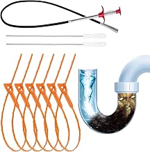 Herramienta de sumergir Descuento, Herramienta de removedor de clogs de sumidero,9x fregadero de baño Snake Drense Remover - Mango de ajuste Protección de tuberías de tuberías Ayudas diarias de