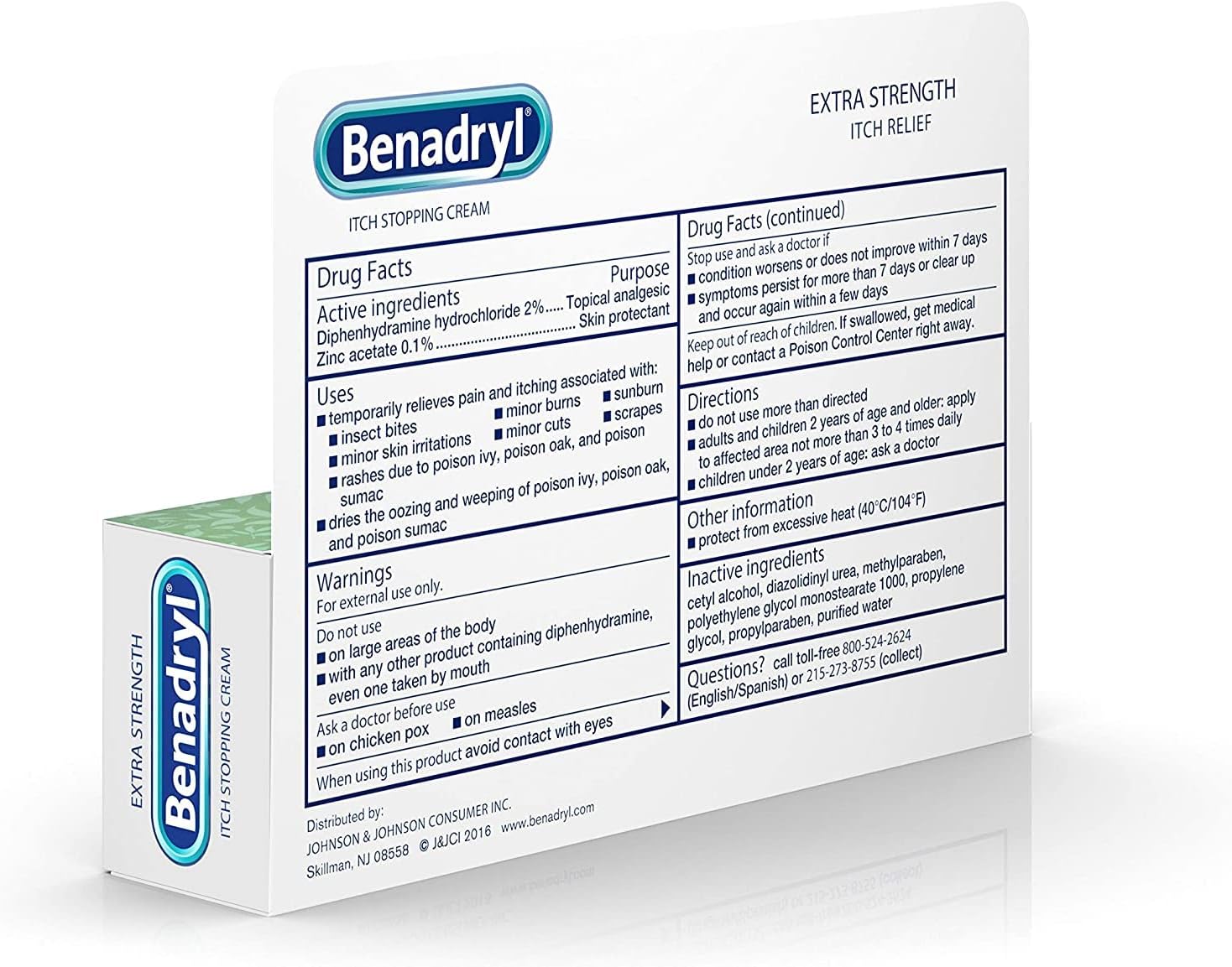 Benadryl Itch Stopping Cream Extra Strength 1 Ounce each, Pack of 4